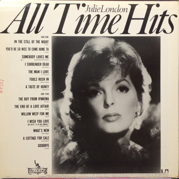 Julie London - All Time Hits (LP, Comp)