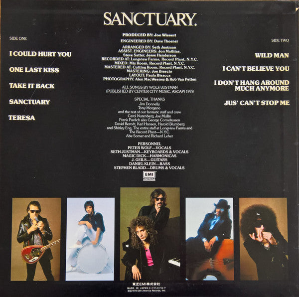 The J. Geils Band - Sanctuary. (LP, Album)