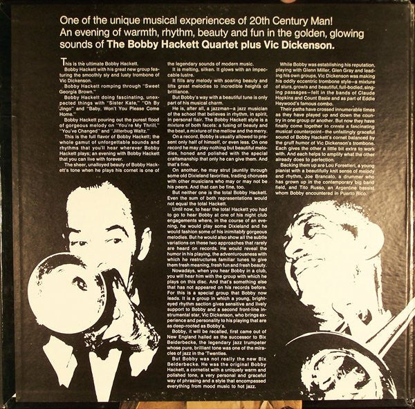 The Bobby Hackett Quartet Plus Vic Dickenson - This Is My Bag (LP)