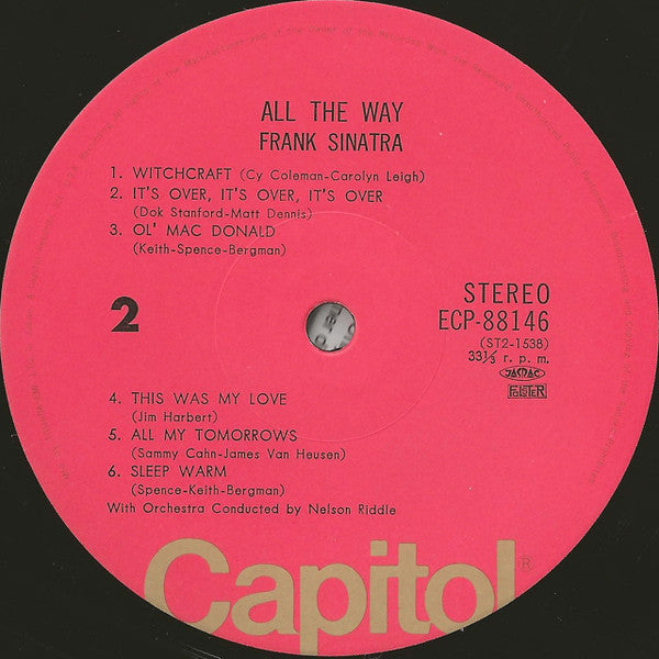 Frank Sinatra - All The Way (LP, Comp)