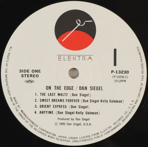 Dan Siegel - On The Edge (LP, Album)