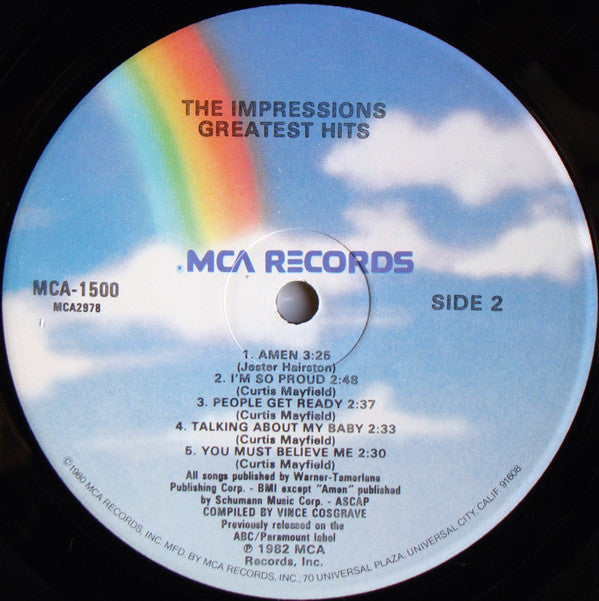 The Impressions - Greatest Hits (LP, Comp)