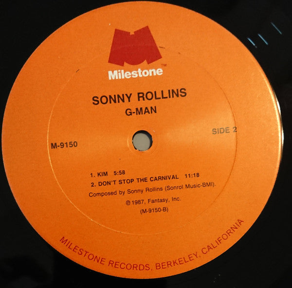 Sonny Rollins - Sonny Rollins Plays G-Man And Other Music For The S...