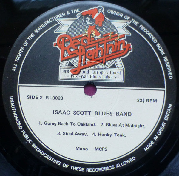 Isaac Scott Blues Band - Isaac Scott Blues Band (LP, Album, Mono)