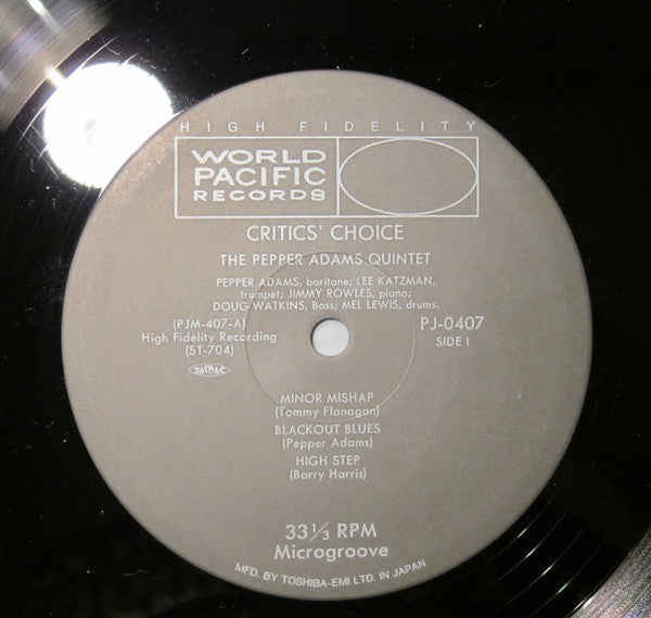 Pepper Adams - Critics' Choice (LP, Album, Mono)