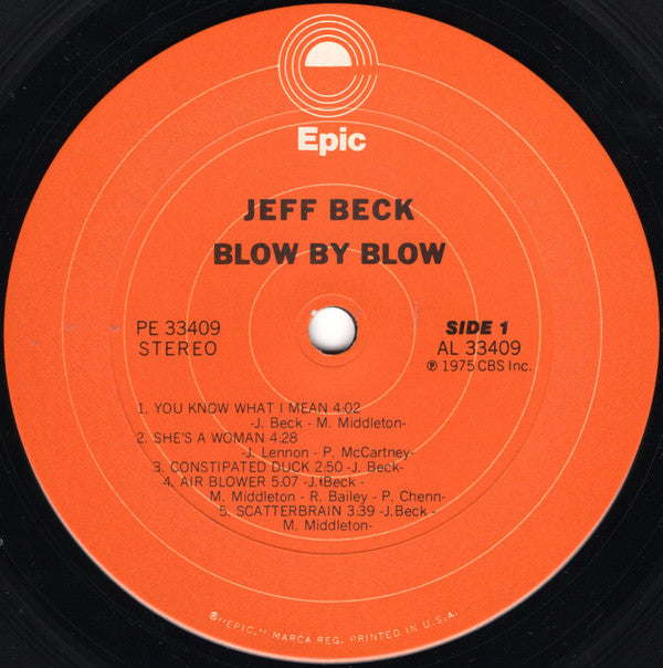 Jeff Beck - Blow By Blow (LP, Album, Pit)