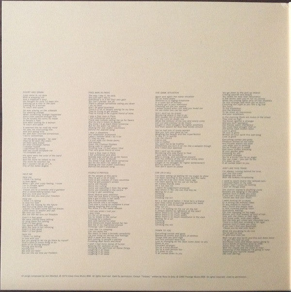 Joni Mitchell - Court And Spark (LP, Album, RE, RM, 180)