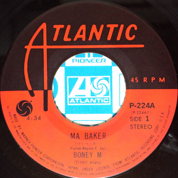 Boney M. - Ma Baker / A Woman Can Change A Man (7"", Single, Alt)