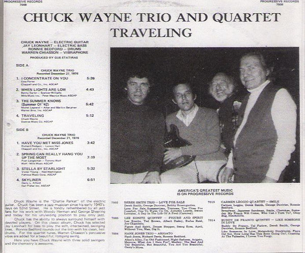 Chuck Wayne Trio* And Quartet* - Traveling (LP, Album)