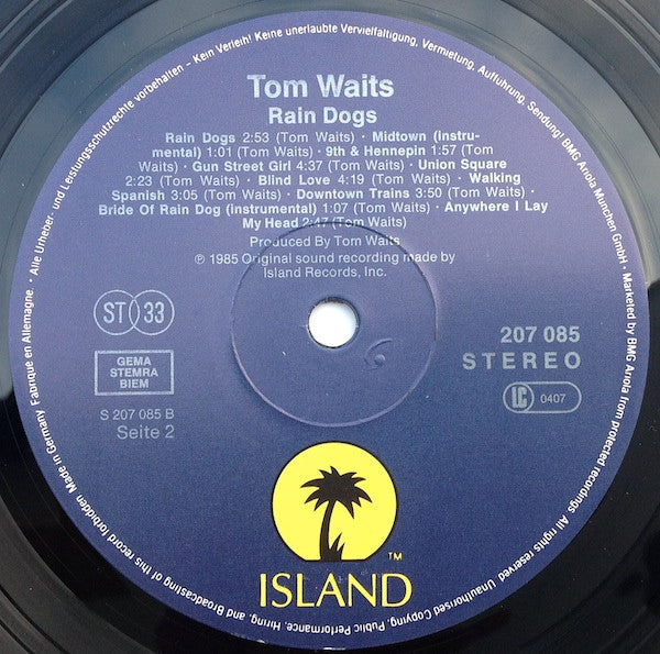 Tom Waits - Rain Dogs (LP, Album, RE)
