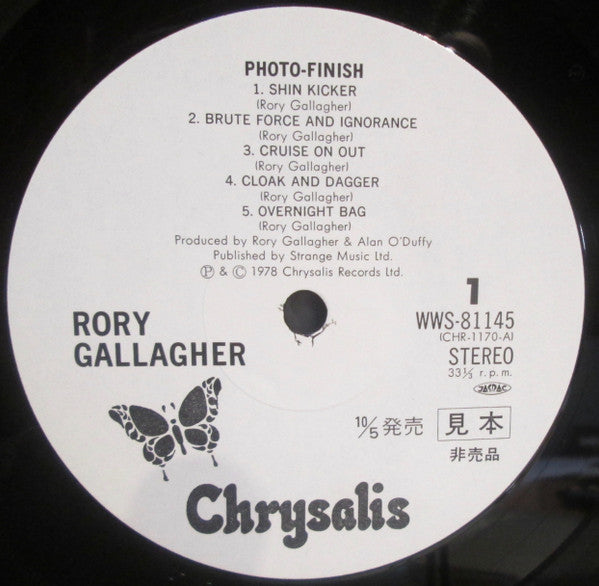 Rory Gallagher - Photo-Finish (LP, Album, Promo)