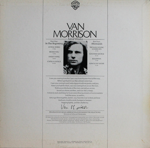 Van Morrison - Astral Weeks (LP, Album, Ltd, RE)