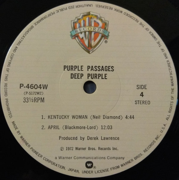 Deep Purple - Purple Passages = 紫の軌跡 (2xLP, Comp, Ltd, RE, Gat)
