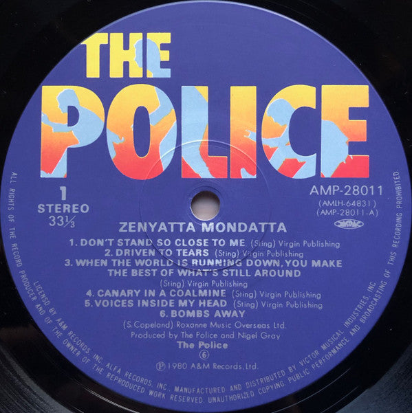 The Police - Zenyatta Mondatta (LP, Album)