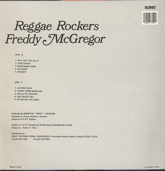 Freddy McGregor* - Reggae Rockers (LP, Album)