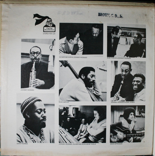 Johnny Hodges - 3 Shades Of Blue(LP, Album, Gat)