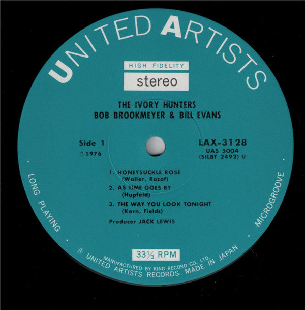 Bob Brookmeyer & Bill Evans - The Ivory Hunters (LP, Album, Ltd, RE)