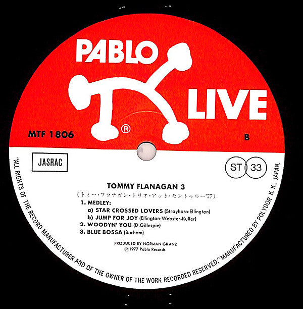 Tommy Flanagan Trio - Montreux '77 (LP, Album)