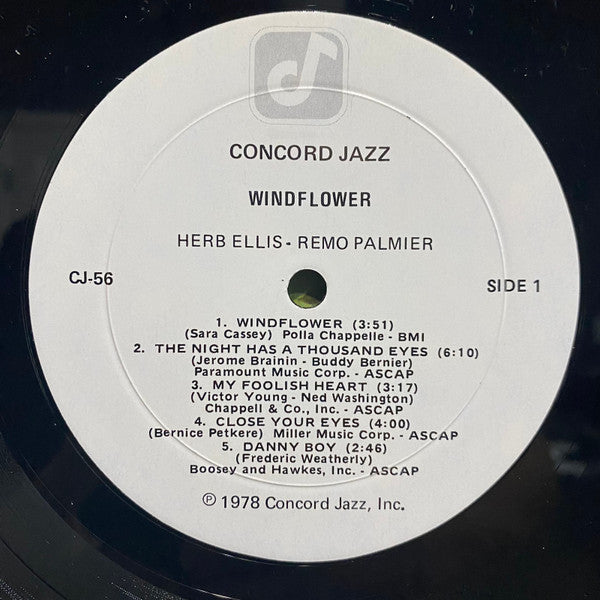 Herb Ellis • Remo Palmier* - Windflower (LP, Album)