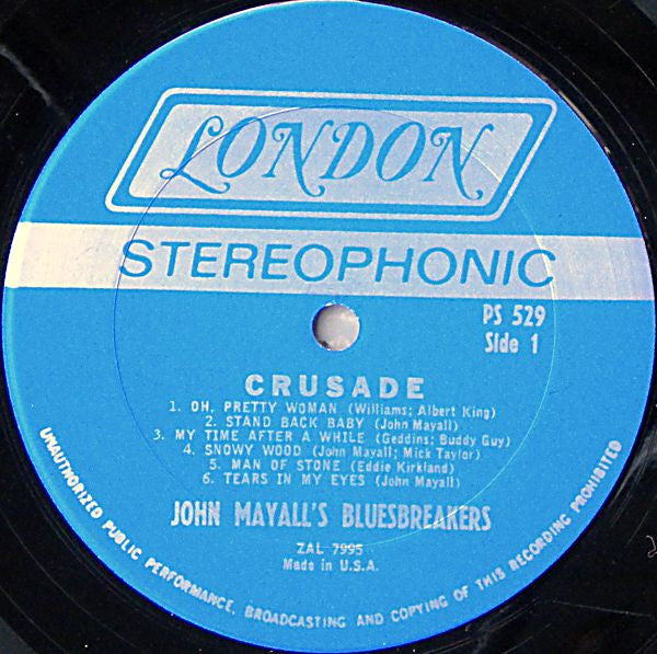 John Mayall's Bluesbreakers* - Crusade (LP, Album, Ter)