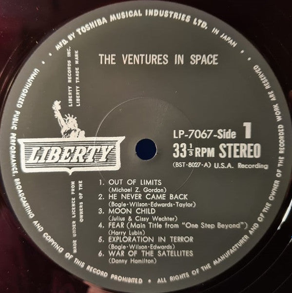 The Ventures - The Ventures In Space (LP, Album, Red)