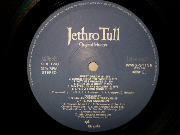 Jethro Tull - Original Masters (LP, Comp, Promo)