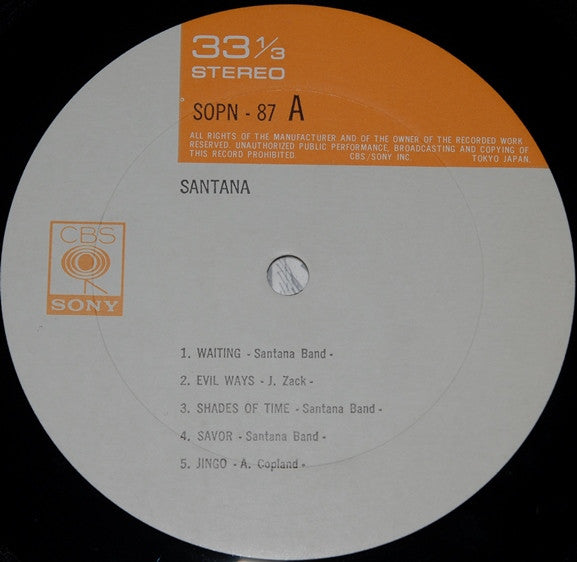 Santana - Santana (LP, Album, RE)