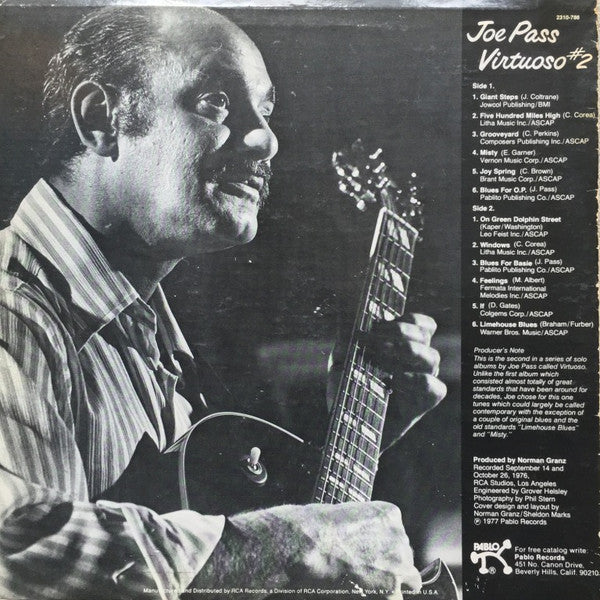 Joe Pass - Virtuoso #2 (LP, Ind)