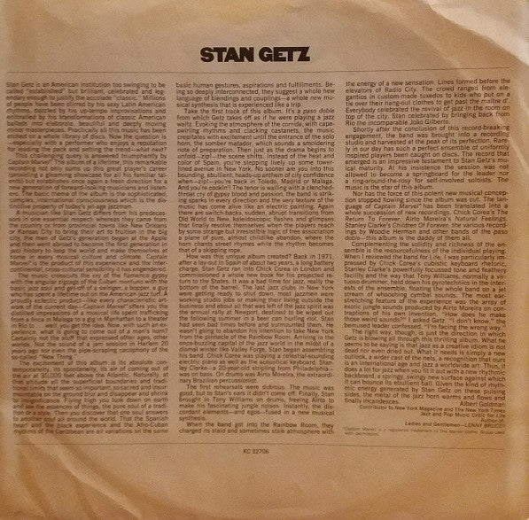 Stan Getz - Captain Marvel (LP, Album)