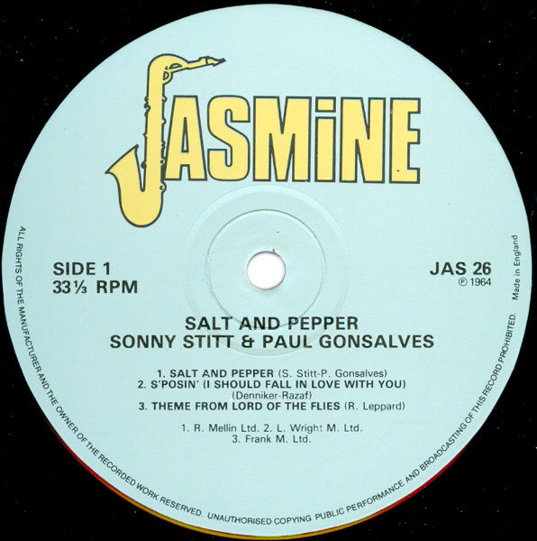 Sonny Stitt And Paul Gonsalves - Salt And Pepper (LP, Album, RE)