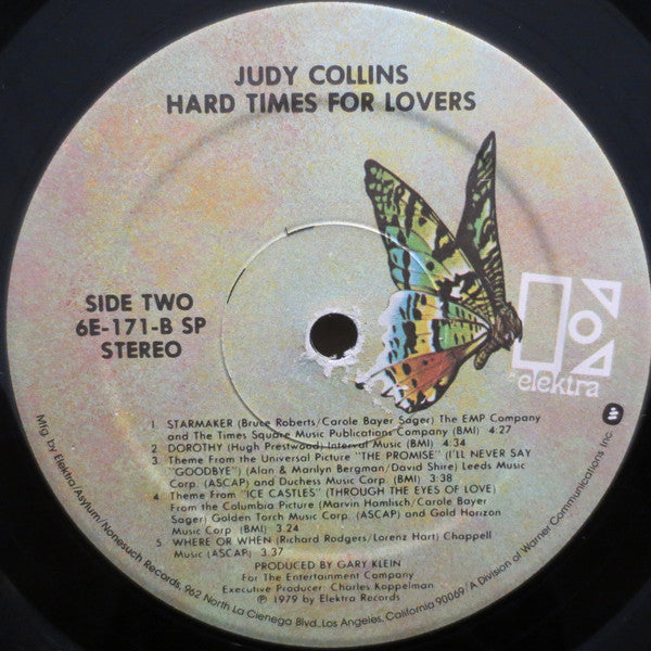 Judy Collins - Hard Times For Lovers (LP, Album, SP )