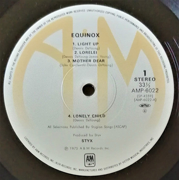 Styx - Equinox (LP, Album, RE)