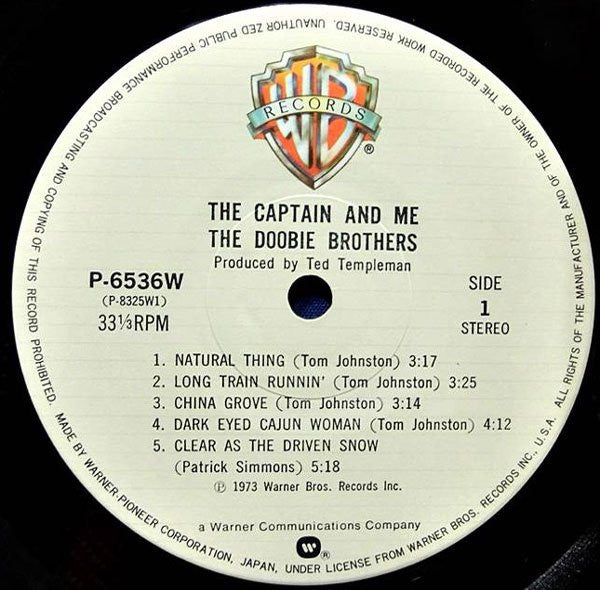 The Doobie Brothers - The Captain And Me (LP, Album, RE, Gat)