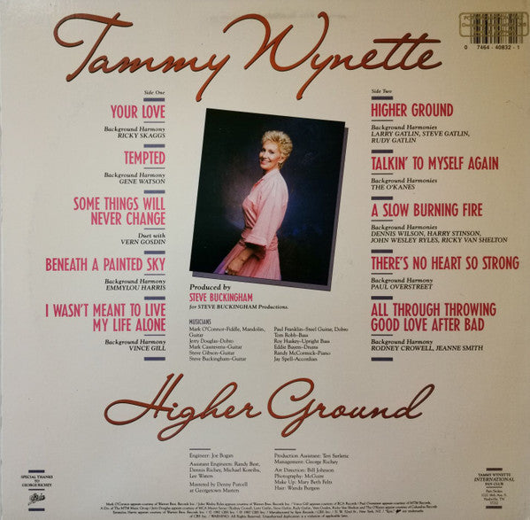 Tammy Wynette - Higher Ground (LP, Album)