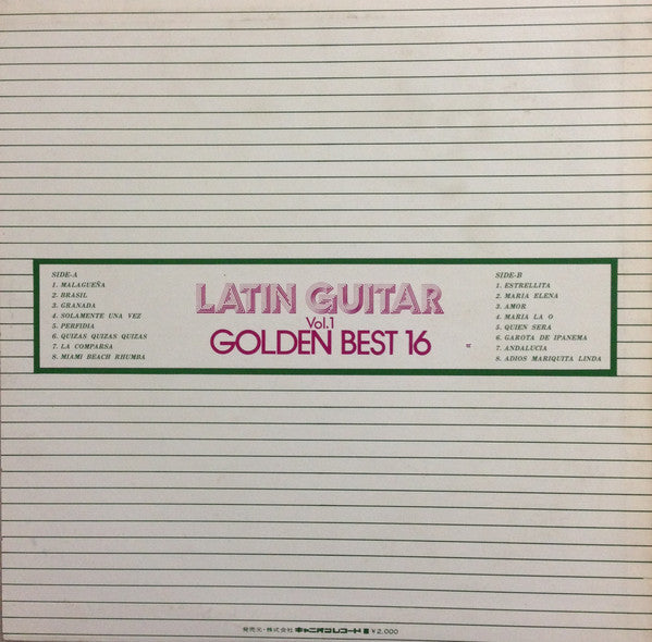 Jose Velazquez (2) - Latin Guitar Golden Best 16 - Vol.1 (LP, Comp)