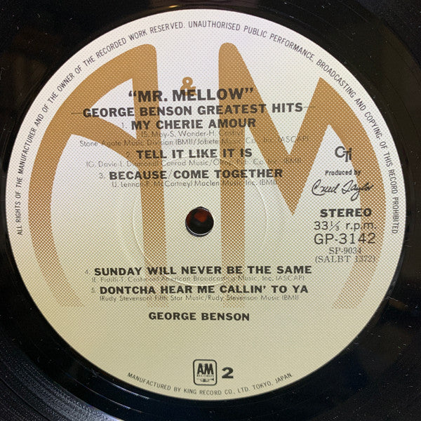 George Benson - Mr. Mellow George Benson Greatest Hits (LP, Comp)