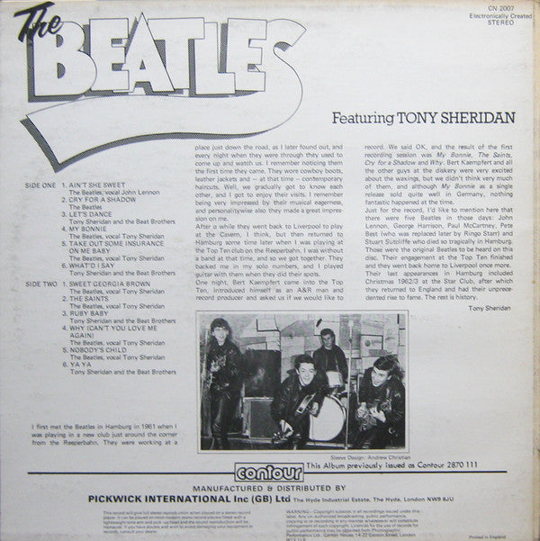 The Beatles - The Beatles Featuring Tony Sheridan(LP, Comp, RE)