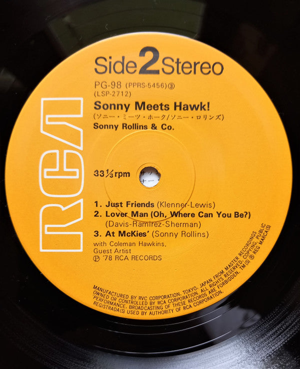 Sonny Rollins - Sonny Meets Hawk!(LP, Album, Ltd, RE)