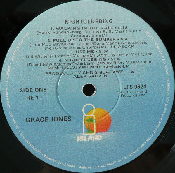 Grace Jones - Nightclubbing (LP, Album, Win)