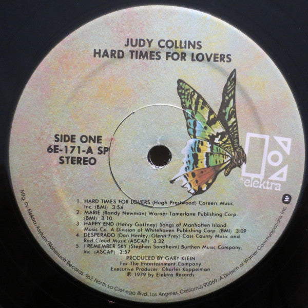 Judy Collins - Hard Times For Lovers (LP, Album, SP )