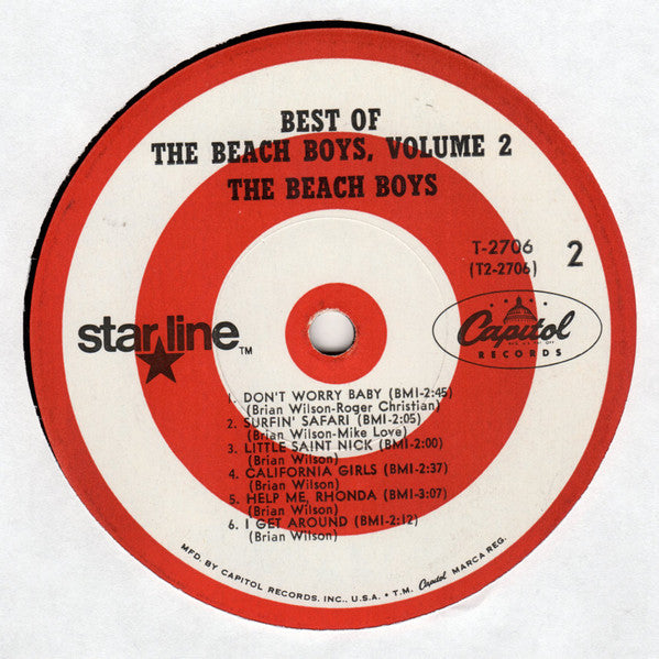 The Beach Boys - Best Of The Beach Boys Vol. 2 (LP, Comp, Mono)