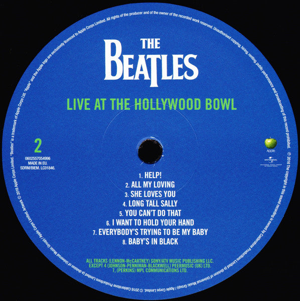 The Beatles - Live At The Hollywood Bowl (LP, RM, Gat)