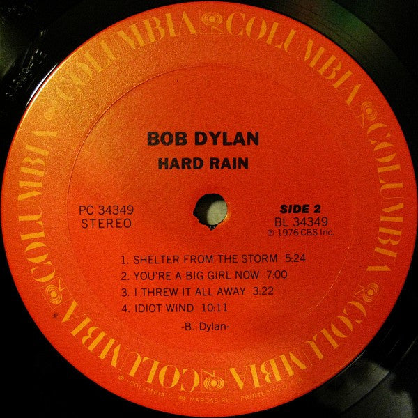 Bob Dylan - Hard Rain (LP, Album)