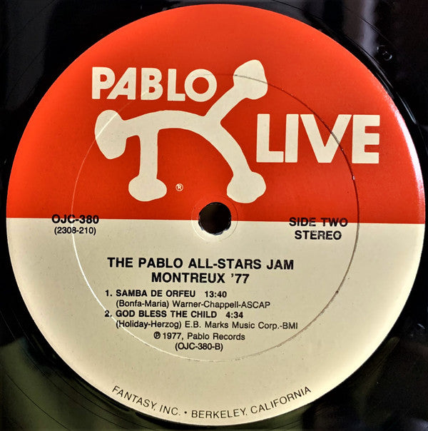 The Pablo All-Stars Jam - Montreux '77 (LP, Album, RE, RM)