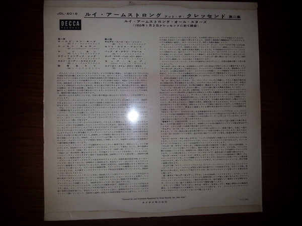 Louis Armstrong - At The Crescendo Vol. 2 (LP, Album, Mono)