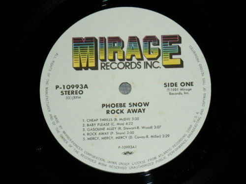 Phoebe Snow - Rock Away (LP, Album)