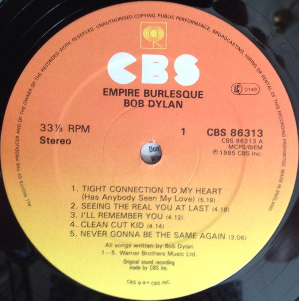 Bob Dylan - Empire Burlesque (LP, Album)