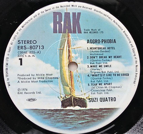 Suzi Quatro - Aggro-Phobia (LP, Album, Gat)