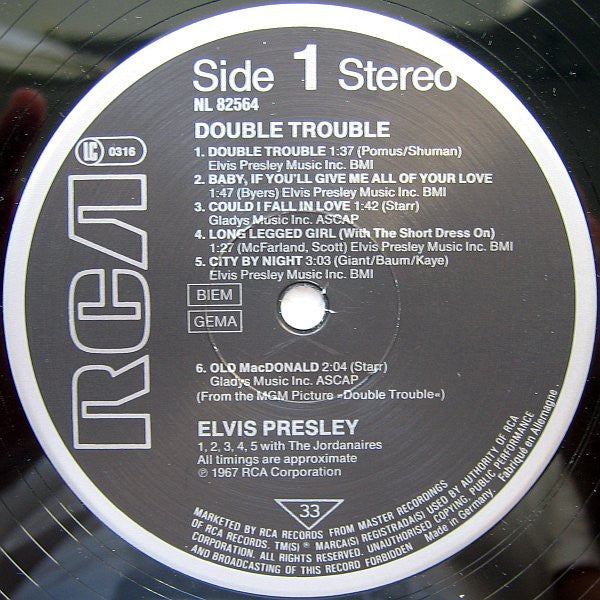 Elvis Presley - Double Trouble (LP, Album)