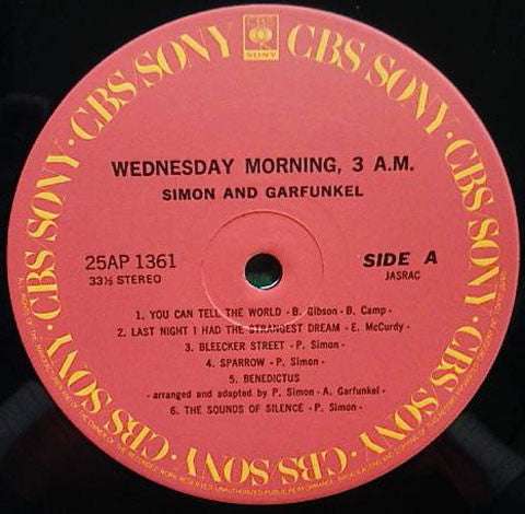 Simon & Garfunkel - Wednesday Morning, 3 A.M. (LP, Album, RE)